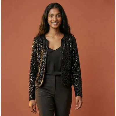 Kit Couture Craftine Veste Aneth Sequins Noir