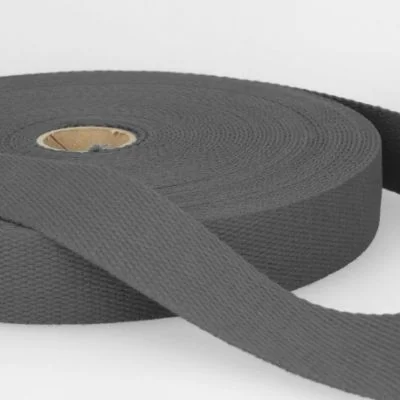 Sangle Coton 30 mm Gris x1m