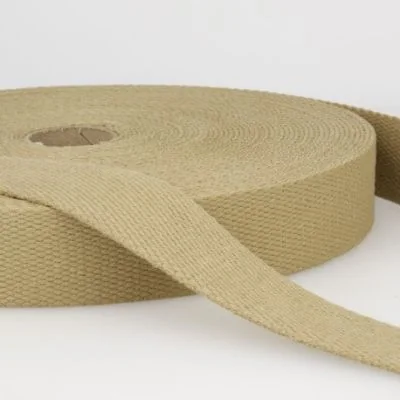 Sangle Coton 30 mm Jaune miel x1m