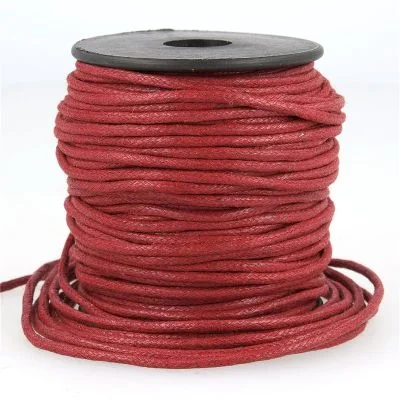 Cordon aspect cuir 2 mm Rouge x1m