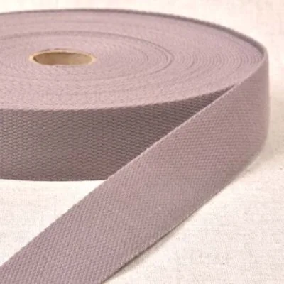 Sangle Polyester aspect Coton 30 mm Gris x1m