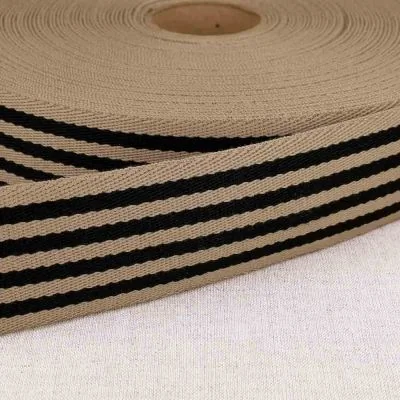 Sangle Polyester 40 mn Bicolore noire x 1m