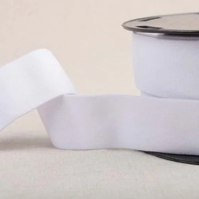 Elastique doux 40 mm Blanc x1m