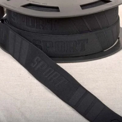 Elastique boxer SPORT 32 mm Noir x1m