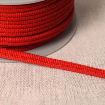 Cordon double passepoil Rouge hermès x1m
