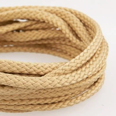 Cordon Tressé 5 mm - Beige x1m