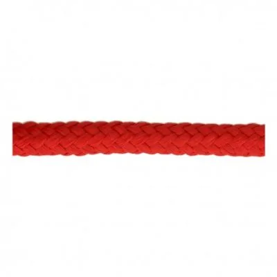 Cordon Tressé tubulaire 11 mm Rouge x1m