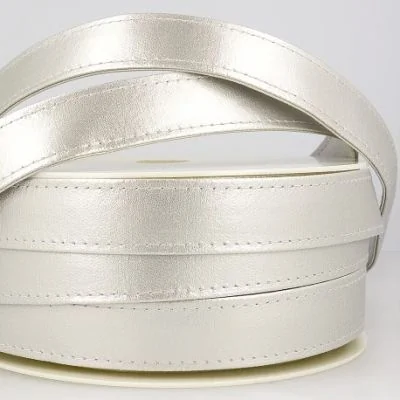 Sangle Simili cuir 25 mm Argent x1m