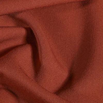Tissu Gabardine de viscose Terracotta - Par 10 cm
