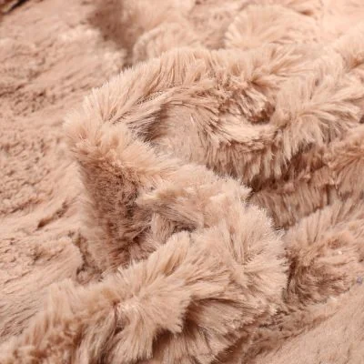 Tissu Fausse fourrure Lincia Beige - Par 10 cm