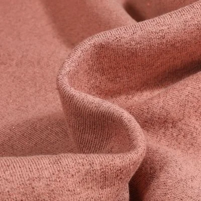 Tissu Sweat Paillettes Rose clair - Par 10 cm