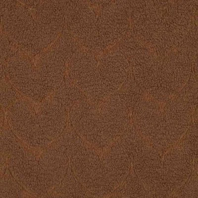 Tissu Fausse fourrure Mouton cœurs Miléna uni Brun - Par 10 cm