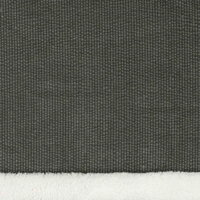 Tissu Velours Côtelé envers Doudou Cosy uni Vert kaki foncé - Par 10 cm