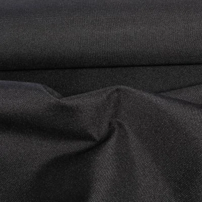 Tissu Piqué Polyester Imperméable uni Noir - Par 10 cm