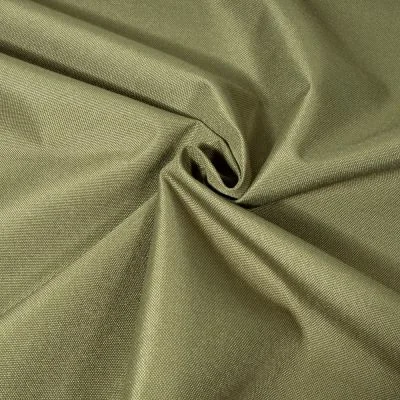 Tissu Piqué Polyester Imperméable uni Vert kaki clair - Par 10 cm