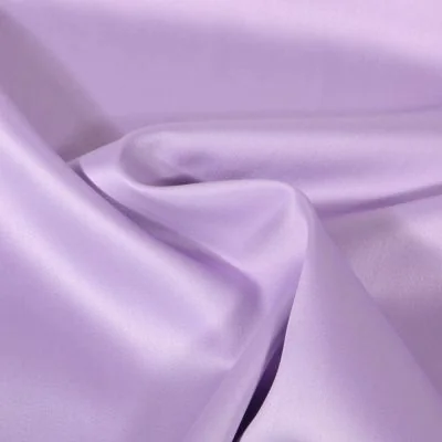 Tissu Satin de Coton uni Lilas - Par 10 cm