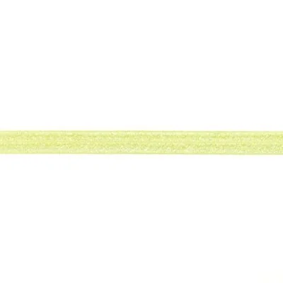 Élastique Plat Lurex 20 mm Vert citron x1m