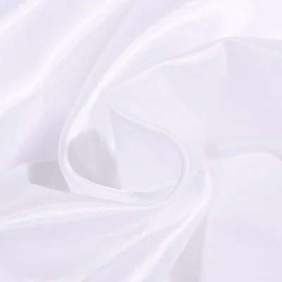 Tissu Doublure Pongé uni Blanc - Par 10 cm
