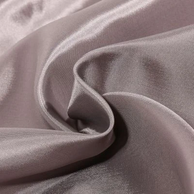 Tissu Doublure Pongé uni Gris souris - Par 10 cm