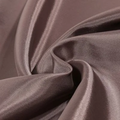 Tissu Doublure Pongé uni Taupe - Par 10 cm