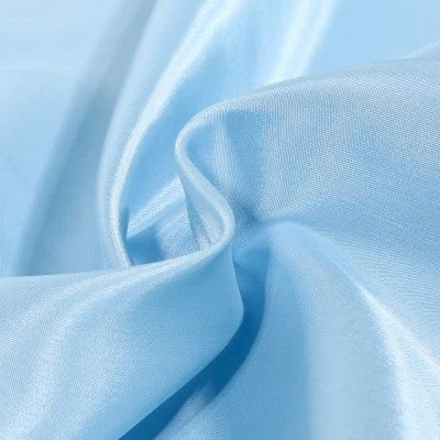 Tissu Doublure Pongé uni Bleu ciel - Par 10 cm