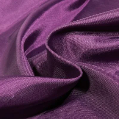 Tissu Doublure Pongé uni Prune - Par 10 cm