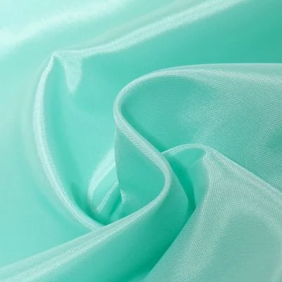 Tissu Doublure Pongé uni Vert menthe - Par 10 cm
