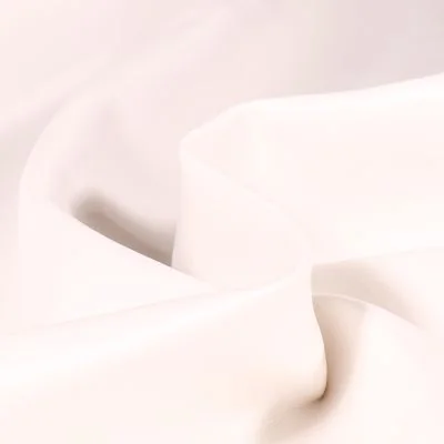 Tissu Simili cuir souple et épais uni Roma Blanc - Par 10 cm