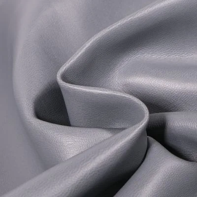 Tissu Simili cuir souple et épais uni Roma Gris - Par 10 cm