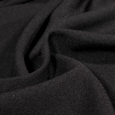 Tissu Burlington uni Noir - Par 10 cm