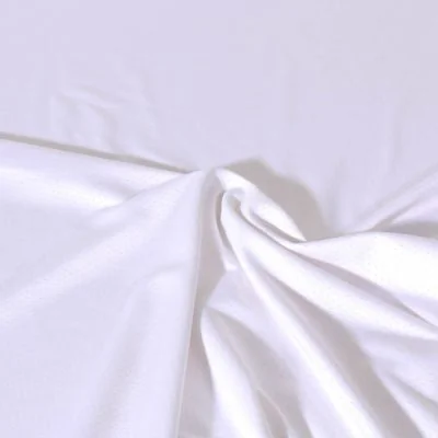Tissu Jersey Maillot de sport uni Blanc - Par 10 cm