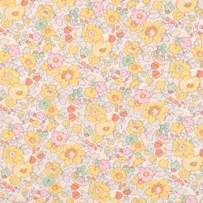 Tissu Liberty of London Betsy Jaune - Par 10 cm