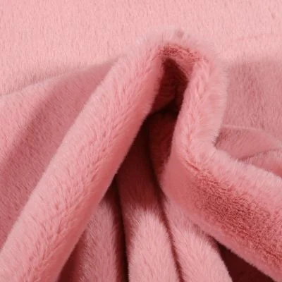 Tissu Fausse fourrure Bear Ultra douce Rose - Par 10 cm