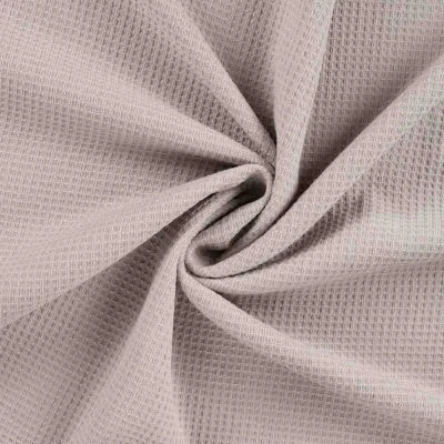 Tissu Nid d&#039;abeille envers éponge uni Bambelux Taupe - Par 10 cm