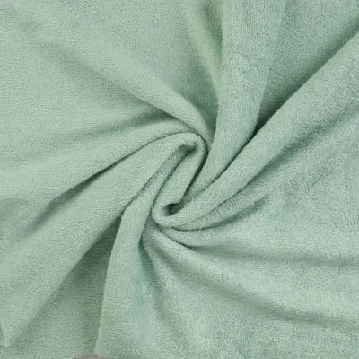 Tissu Eponge Bébé Bambou Tout doux Vert menthe - Par 10 cm