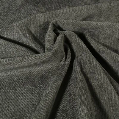Tissu Velours milleraies uni Vert sapin - Par 10 cm