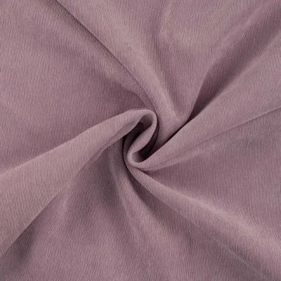 Tissu Velours milleraies uni Vieux rose - Par 10 cm