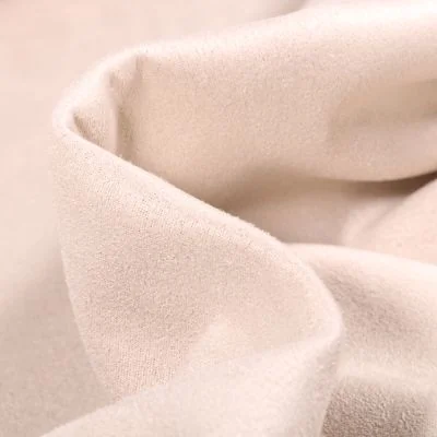 Tissu Suédine Scuba uni Capri Beige sable - Par 10 cm