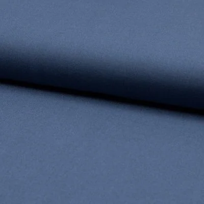 Tissu Viscose Twill  chiné Bleu denim - Par 10 cm