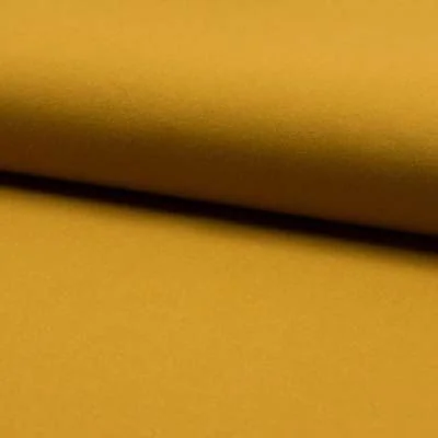 Tissu Bengaline Viscose stretch uni Moutarde - Par 10 cm