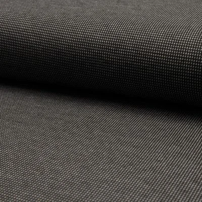 Tissu Jacquard polyviscose  extensible Pointillés blancs sur fond Noir - Par 10 cm