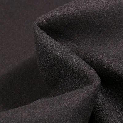 Tissu Drap de manteau Glasgow Noir - Par 10 cm