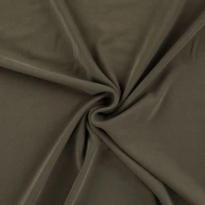 Tissu Modal uni Vert kaki - Par 10 cm