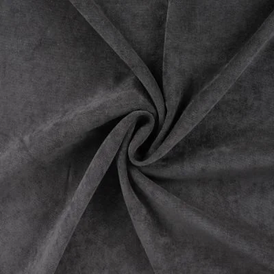 Tissu Velours tissé uni Noir - Par 10 cm
