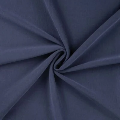Tissu Jersey Modal satiné uni Bleu marine - Par 10 cm