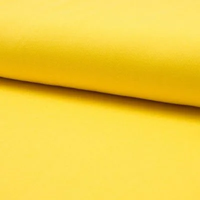 Tissu Jersey Piqué de coton spécial Polo Jaune - Par 10 cm