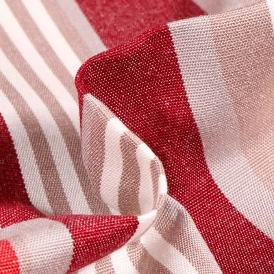 Tissu Toile extérieure grande largeur Dralon Elba sur fond Bordeaux - Par 10 cm
