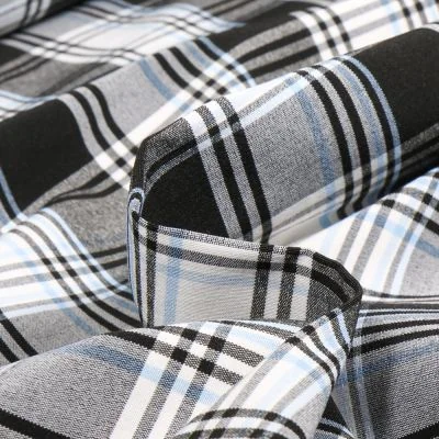 Tissu Bengaline Evans bleu sur fond Blanc - Par 10 cm