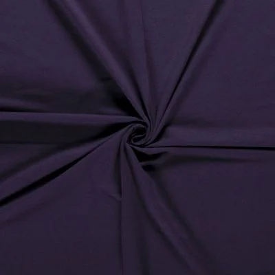 Tissu Sweat léger Soline uni Violet - Par 10 cm