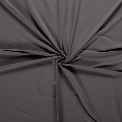 Tissu Sweat léger Soline uni Gris - Par 10 cm
